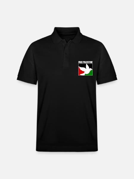 Free palestine - Stanley/Stella Unisex Organic Polo Shirt PREPSTER - black