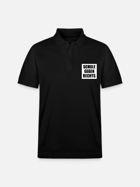 Schule gegen rechts - Stanley/Stella Unisex Bio-Poloshirt PREPSTER - Schwarz