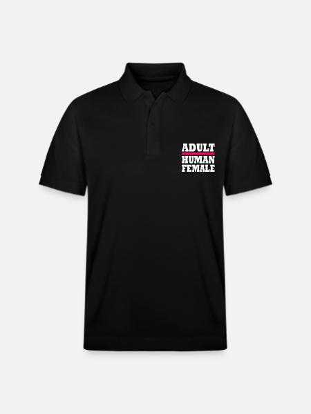 adult human female - Stanley/Stella Unisex Organic Polo Shirt PREPSTER - black
