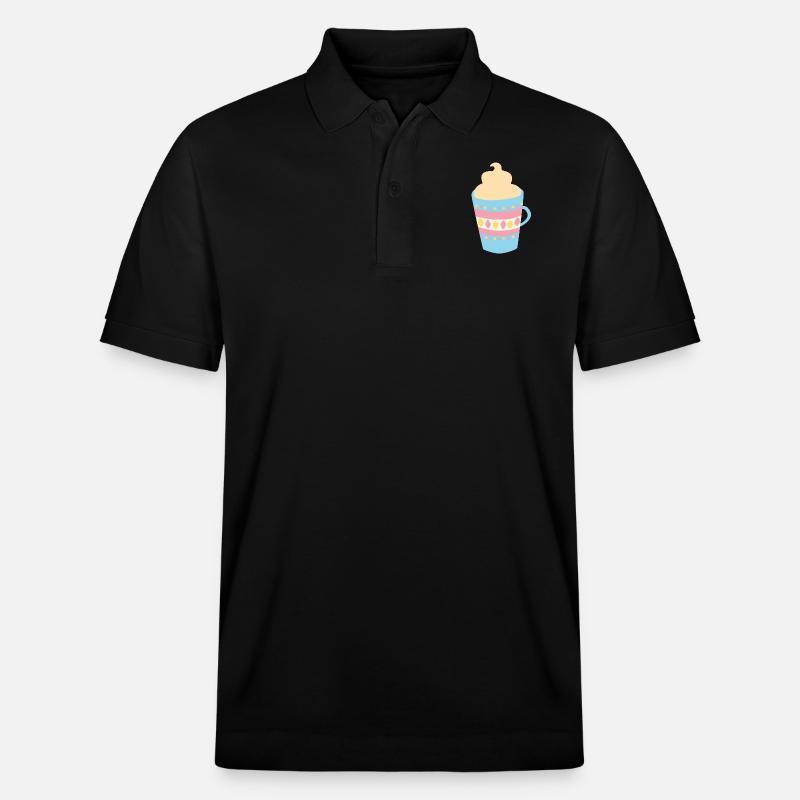 Coupe | Chocolat chaud | idée cadeau - Polo PREPSTER bio Stanley/Stella Unisexe - noir