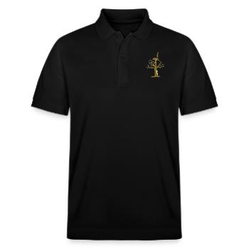 Wind of Change (sand) - Stanley/Stella Unisex Organic Polo Shirt PREPSTER - black - Front - Roxy (174cm) & Andy (188cm)