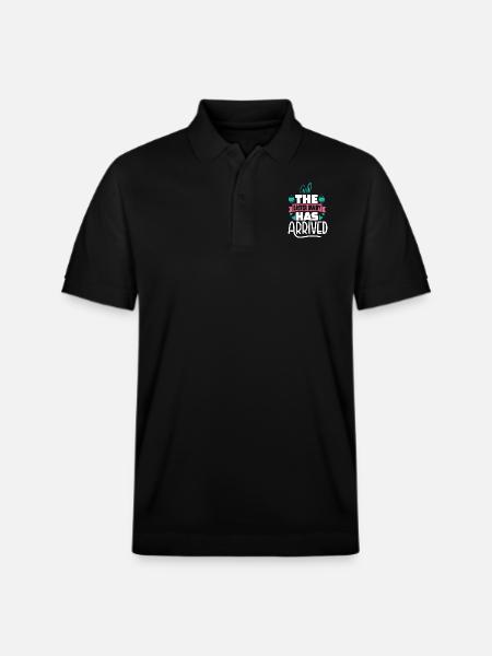 The Easter Bunny Has Arrived - Stanley/Stella Unisex Organic Polo Shirt PREPSTER - black