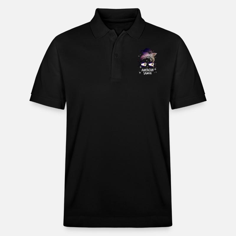 Amerikanisch-Samoa - Stanley/Stella Unisex Bio-Poloshirt PREPSTER - Schwarz