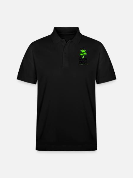 dubai 2024 palmen - Stanley/Stella Unisex Bio-Poloshirt PREPSTER - Schwarz