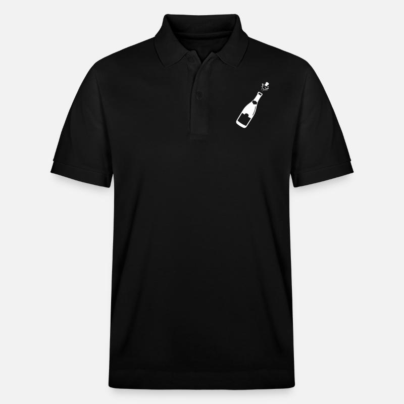 Bouteille de fête d’alcool - Polo PREPSTER bio Stanley/Stella Unisexe - noir