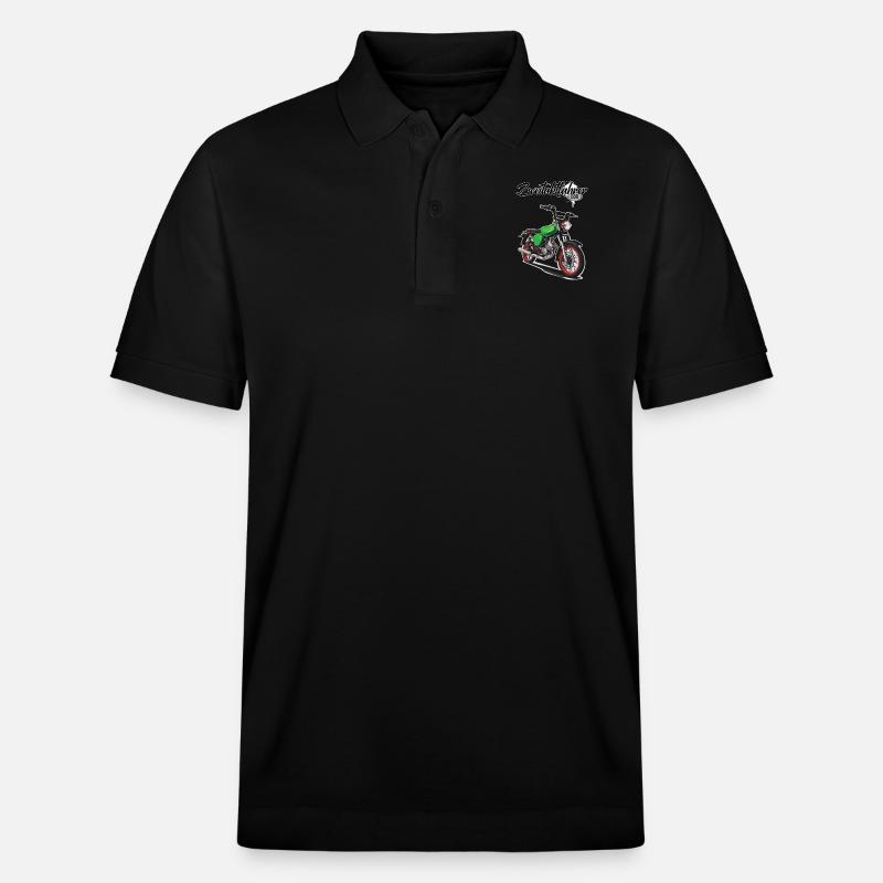 S51 (vert) // Illustration - Polo PREPSTER bio Stanley/Stella Unisexe - noir