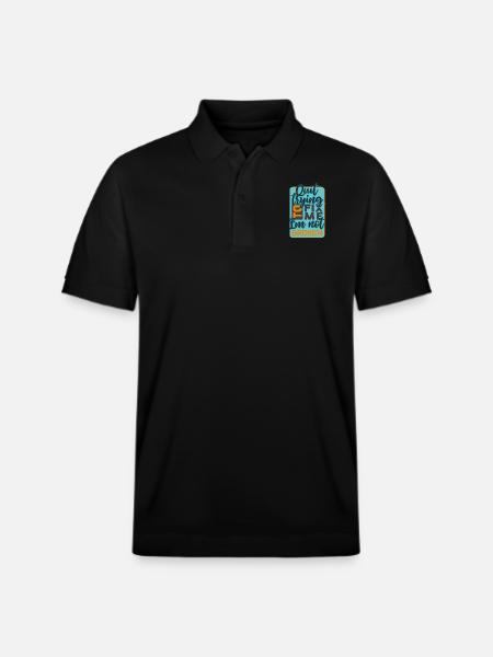 quit trying to fix me i am not broken quote - Stanley/Stella Unisex Organic Polo Shirt PREPSTER - black