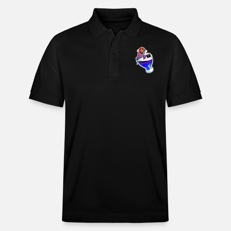 Bier und Seelöwe - Stanley/Stella Unisex Bio-Poloshirt PREPSTER - Schwarz