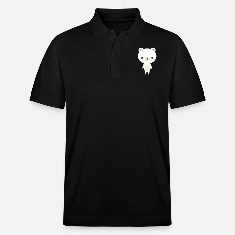 Ours polaire mignon - Polo PREPSTER bio Stanley/Stella Unisexe - noir