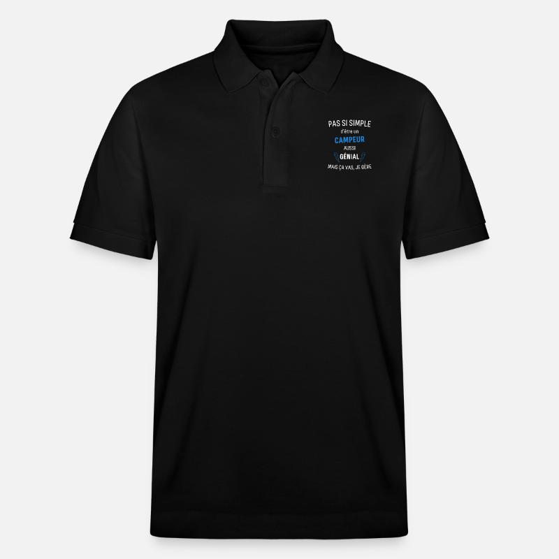 Toller Camper - Stanley/Stella Unisex Bio-Poloshirt PREPSTER - Schwarz