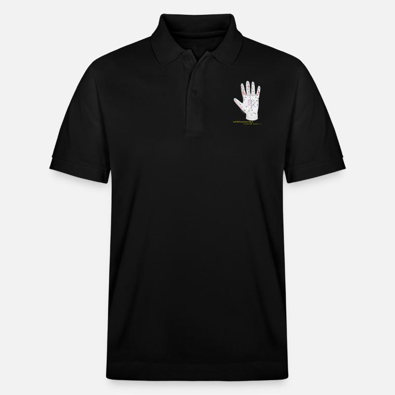 Lorm-Handschuh dunkel - Stanley/Stella Unisex Bio-Poloshirt PREPSTER - Schwarz