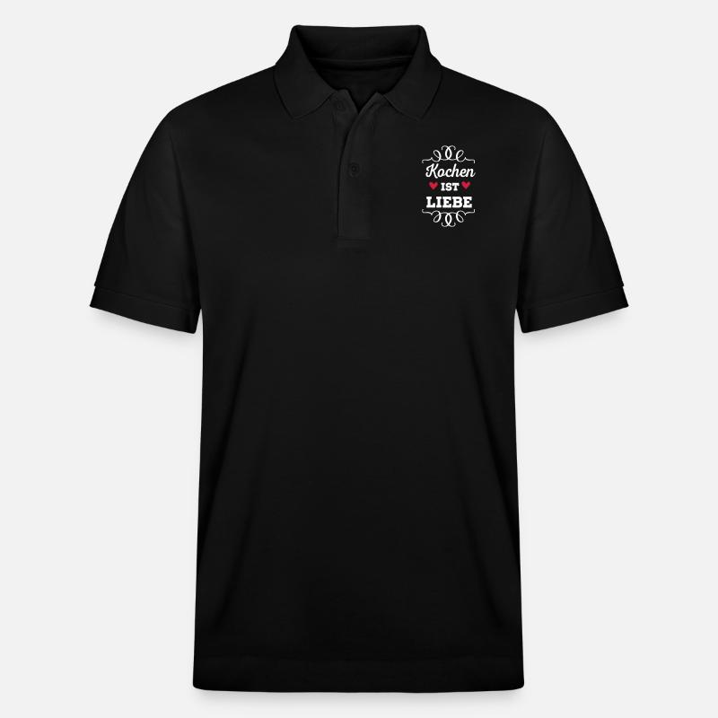 Kochen it Liebe - Stanley/Stella Unisex Bio-Poloshirt PREPSTER - Schwarz
