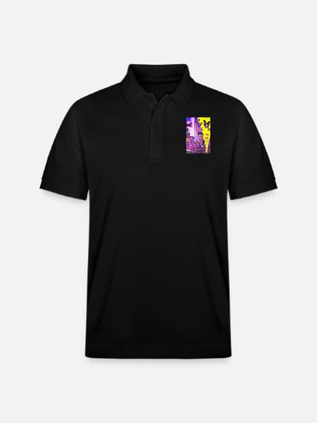 Sidback Unltd. - Metropolis of butterflies - Stanley/Stella Unisex Organic Polo Shirt PREPSTER - black