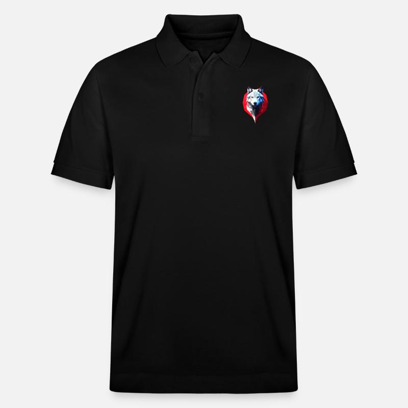 Wolf #1 - Stanley/Stella Unisex Bio-Poloshirt PREPSTER - Schwarz