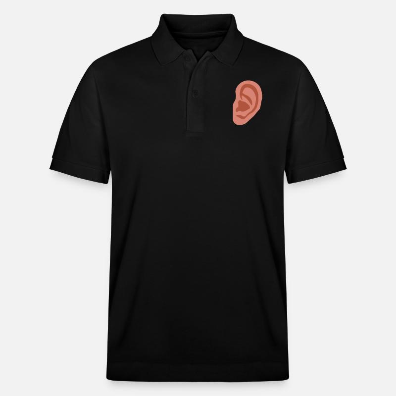 Großes Ohr - Stanley/Stella Unisex Bio-Poloshirt PREPSTER - Schwarz