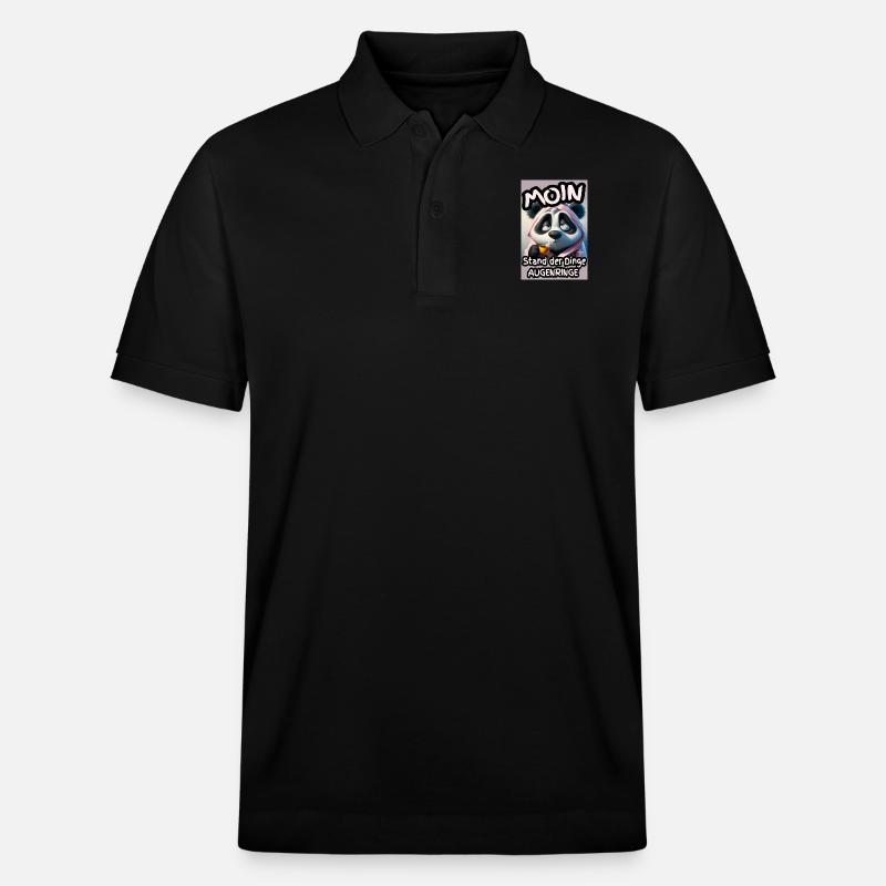 Augenringe am Morgen - Stanley/Stella Unisex Bio-Poloshirt PREPSTER - Schwarz