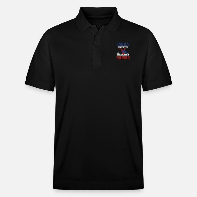 Facilement distrait par Sambo - Polo PREPSTER bio Stanley/Stella Unisexe - noir