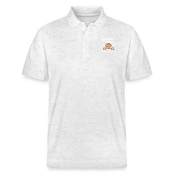 Le meilleur thérapeute est mon cockapoo - Polo PREPSTER bio Stanley/Stella Unisexe - blanc chiné - Devant - Roxy (174cm) & Andy (188cm)