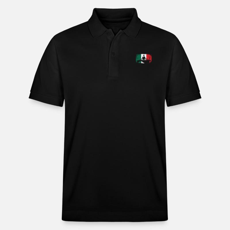 Mexican flag marimba player marimbist - Stanley/Stella Unisex Bio-Poloshirt PREPSTER - Schwarz