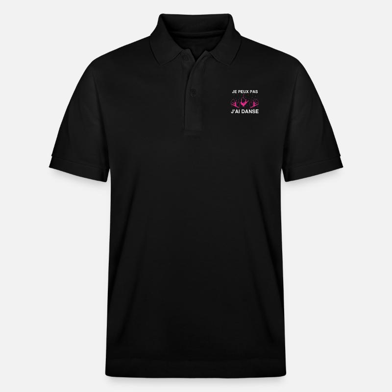 I can't I danced - Stanley/Stella Unisex Organic Polo Shirt PREPSTER - black