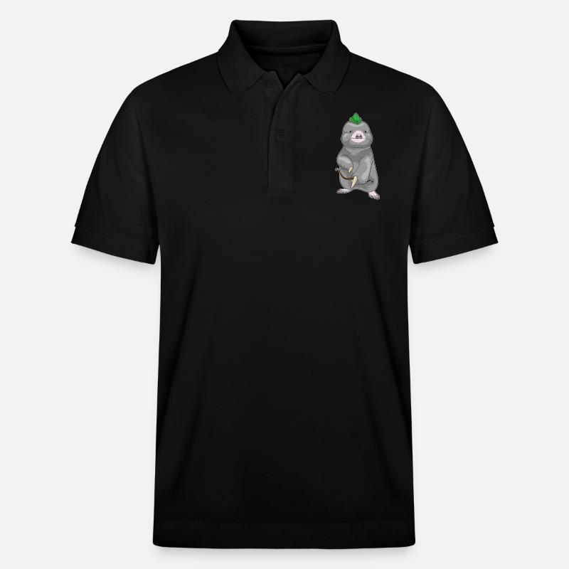 Mole Archer Bow - Stanley/Stella Unisex Organic Polo Shirt PREPSTER - black