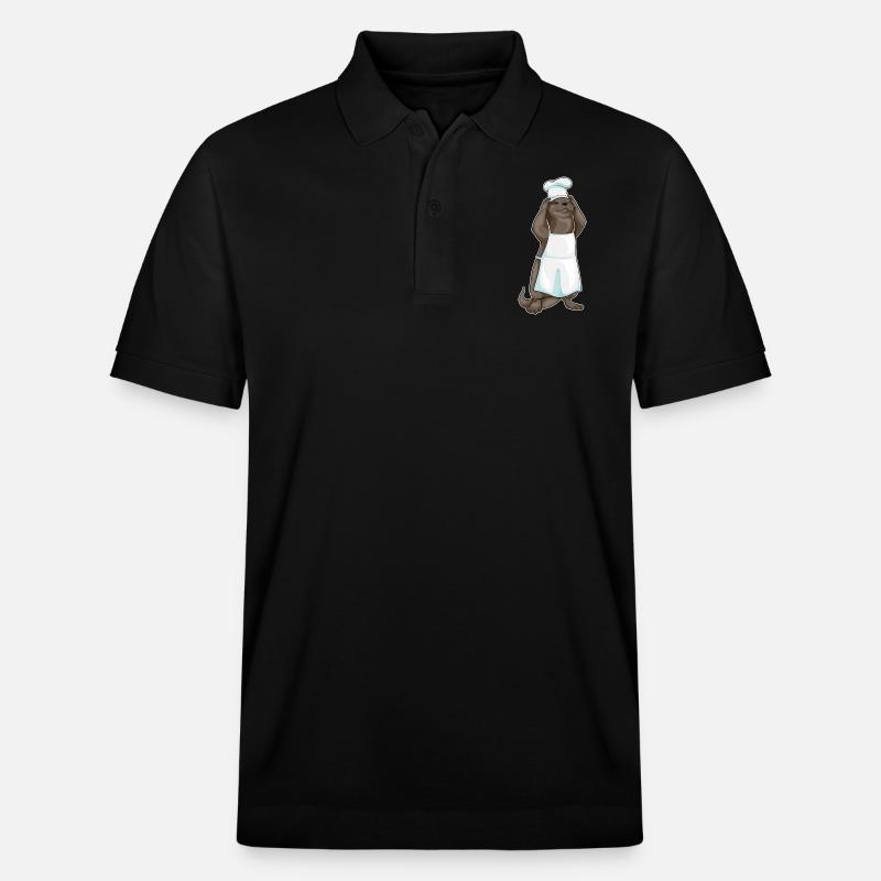 Tablier de cuisson Otter Koch - Polo PREPSTER bio Stanley/Stella Unisexe - noir