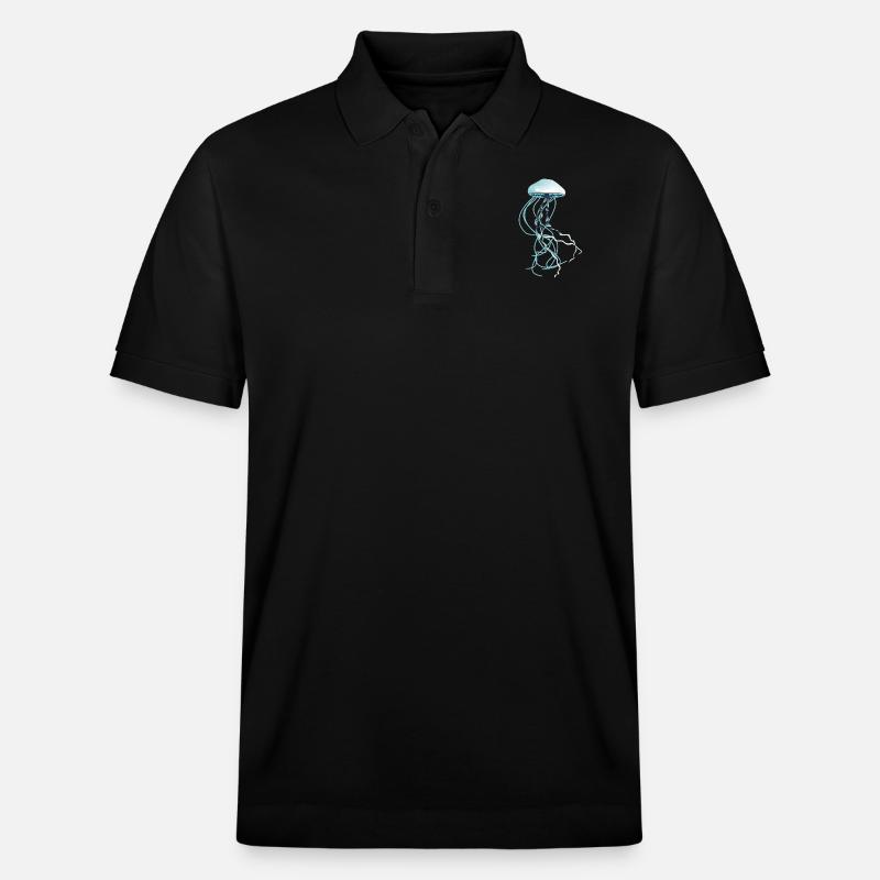 Jellyfish - Stanley/Stella Unisex Bio-Poloshirt PREPSTER - Schwarz
