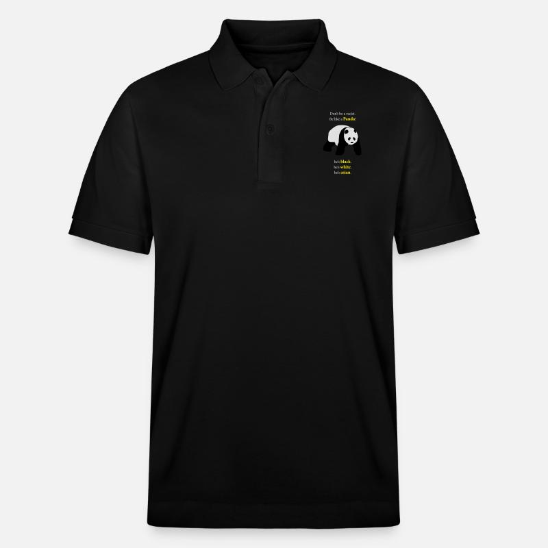 Be like a Panda! - Stanley/Stella Unisex Bio-Poloshirt PREPSTER - Schwarz