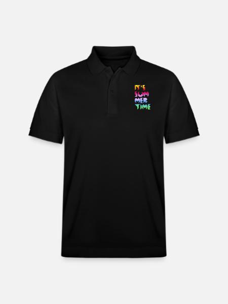 It's Summer Time - Stanley/Stella Unisex Bio-Poloshirt PREPSTER - Schwarz