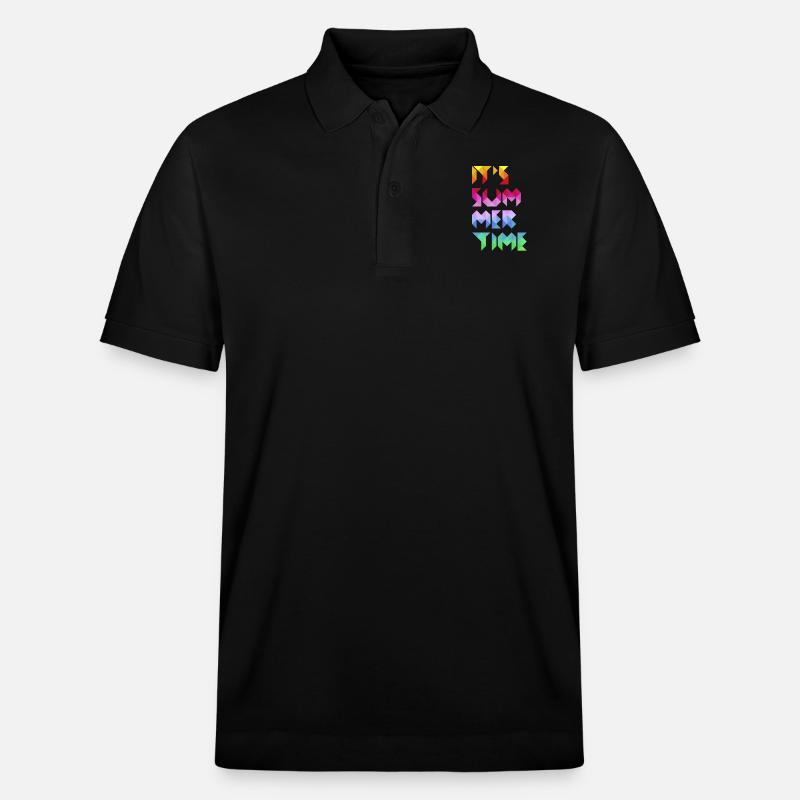It's Summer Time - Stanley/Stella Unisex Bio-Poloshirt PREPSTER - Schwarz