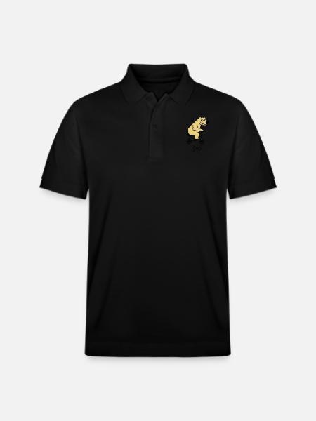 sporty bear - Stanley/Stella Unisex Organic Polo Shirt PREPSTER - black