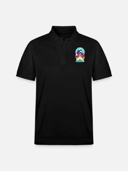 Berg und Wandern - Stanley/Stella Unisex Bio-Poloshirt PREPSTER - Schwarz