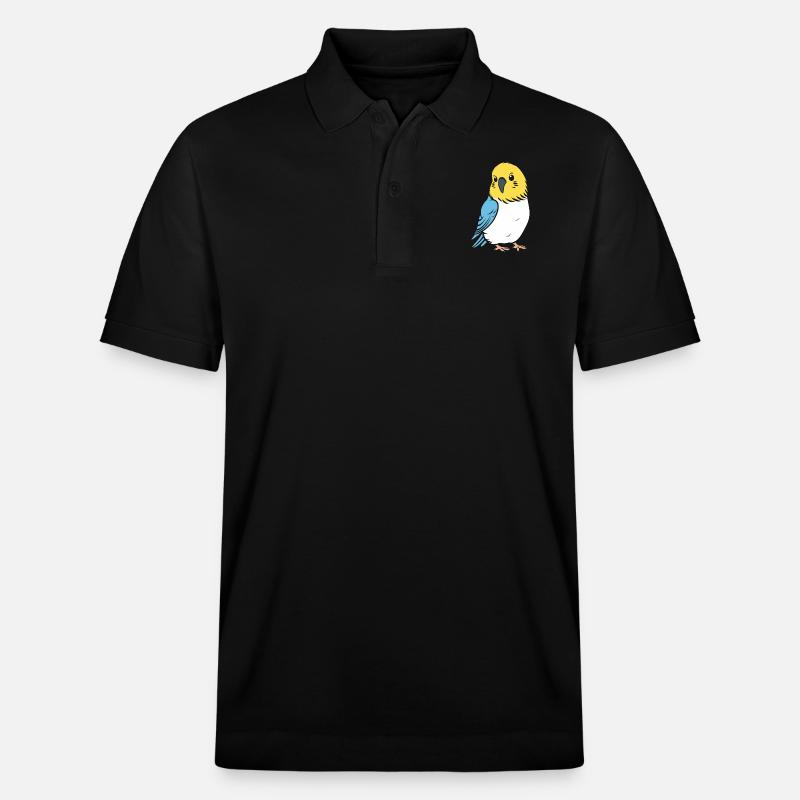 Mignonne petite perruche - Polo PREPSTER bio Stanley/Stella Unisexe - noir