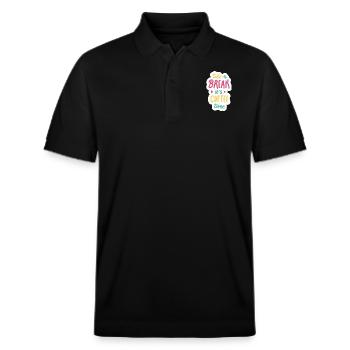 Coffee Time - Stanley/Stella Unisex Organic Polo Shirt PREPSTER - black - Front - Roxy (174cm) & Andy (188cm)