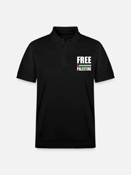 Free palestine - Stanley/Stella Unisex Organic Polo Shirt PREPSTER - black