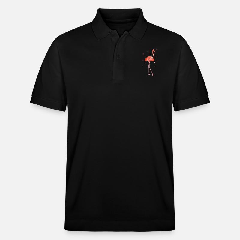 Flamingo - Stanley/Stella Unisex Bio-Poloshirt PREPSTER - Schwarz