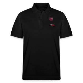 Vin doux - Polo PREPSTER bio Stanley/Stella Unisexe - noir - Devant - Roxy (174cm) & Andy (188cm)