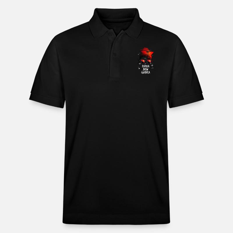 Papua-Neuguinea - Stanley/Stella Unisex Bio-Poloshirt PREPSTER - Schwarz