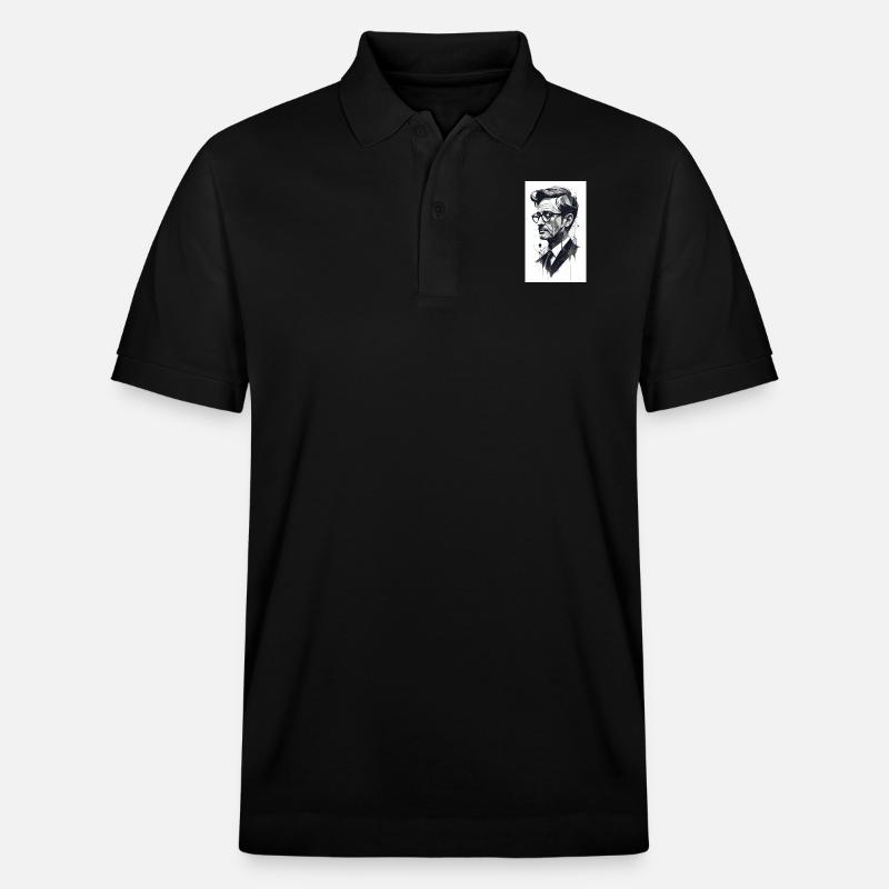 Abstrakter Profi - Stanley/Stella Unisex Bio-Poloshirt PREPSTER - Schwarz