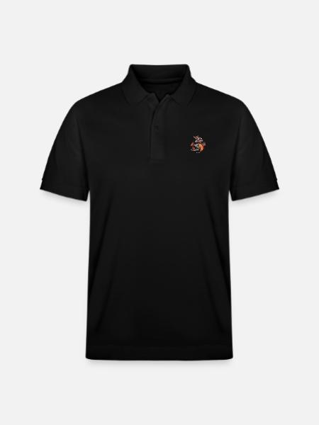 Drache Cool Tier - Stanley/Stella Unisex Bio-Poloshirt PREPSTER - Schwarz