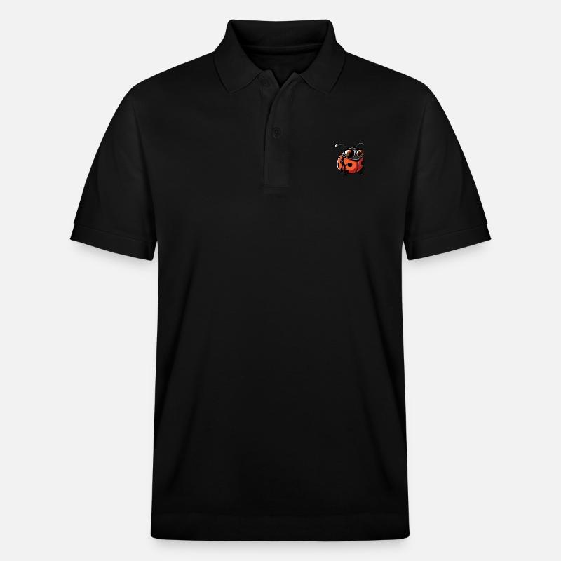 Marienkäfer Cool Tier - Stanley/Stella Unisex Bio-Poloshirt PREPSTER - Schwarz