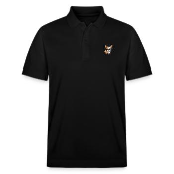Chihuahua Hunde Cool Tier - Stanley/Stella Unisex Bio-Poloshirt PREPSTER - Schwarz - Vorne - Roxy (174cm) & Andy (188cm)