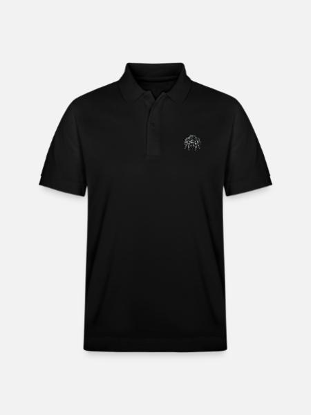 Large Hairy Tarantula Tarantula - Stanley/Stella Unisex Organic Polo Shirt PREPSTER - black