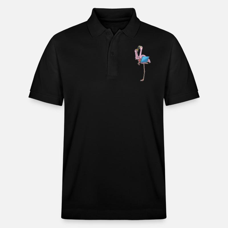 Flamingo Pizza - Stanley/Stella Unisex Bio-Poloshirt PREPSTER - Schwarz