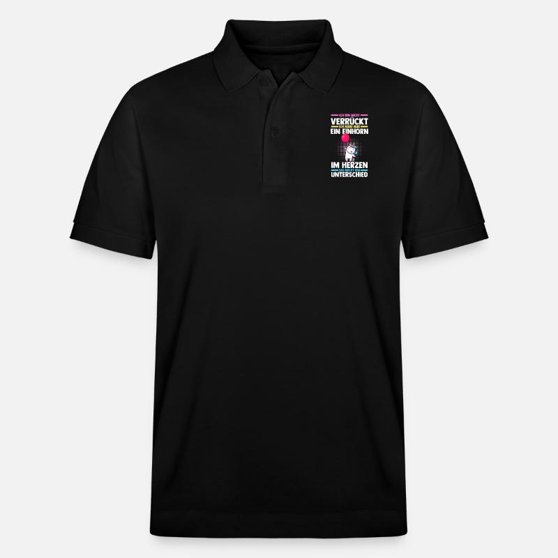 Einhorn - Stanley/Stella Unisex Bio-Poloshirt PREPSTER - Schwarz
