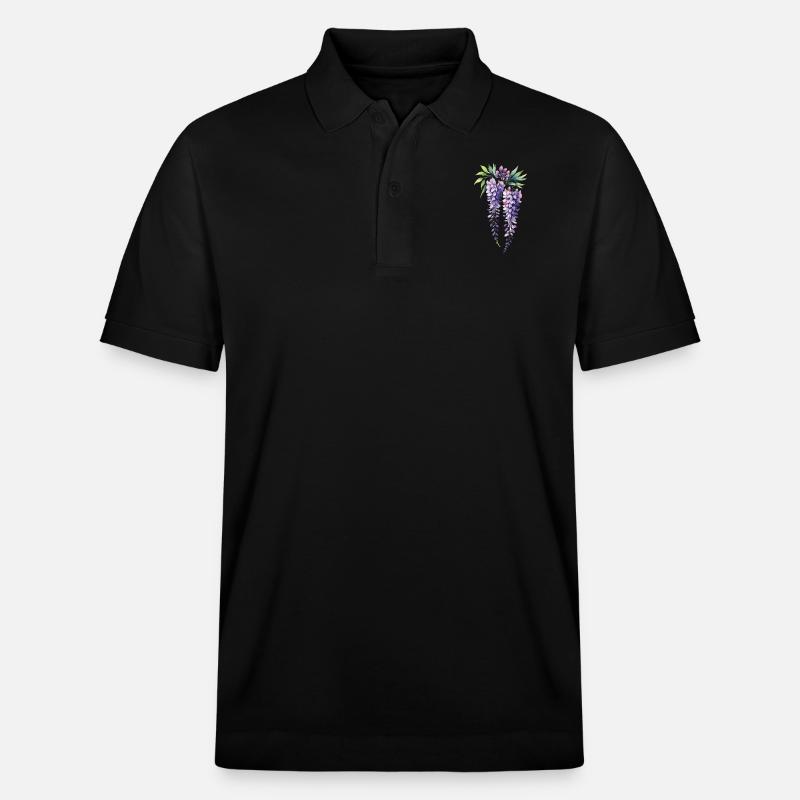 Lila - Stanley/Stella Unisex Bio-Poloshirt PREPSTER - Schwarz