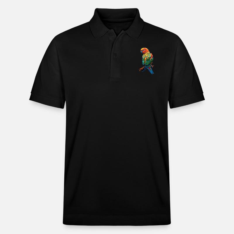 Sittiche - Stanley/Stella Unisex Bio-Poloshirt PREPSTER - Schwarz