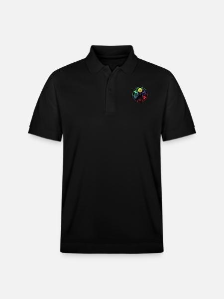 Yin Yang - Stanley/Stella Unisex Organic Polo Shirt PREPSTER - black