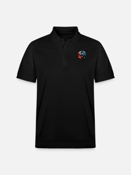 Yin Yang - Stanley/Stella Unisex Bio-Poloshirt PREPSTER - Schwarz