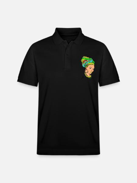 Mama africa - Stanley/Stella Unisex Organic Polo Shirt PREPSTER - black